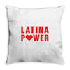 latina power with heart Throw Pillow