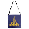 i'm a keeper1 Adjustable Strap Totes