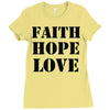 faith hope love Ladies Fitted T-Shirt