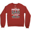 i'm a proud dad of freaking awesome welder Crewneck Sweatshirt
