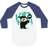 mo hawk ninja 3/4 Sleeve Shirt