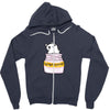 Antidepressant Cat Zipper Hoodie