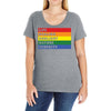 Lgbt Ampersand Ladies Curvy T-Shirt