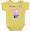 peppa pig brother pig Baby Bodysuit
