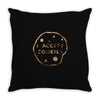 i accept cookies brown Throw Pillow