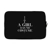 a girl has no costume Laptop sleeve