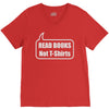 read books not t shirts (2) V-Neck Tee