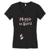 Muggle On Board Floral Women's V-Neck T-Shirt
