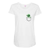 Alien Pocket Maternity Scoop Neck T-shirt