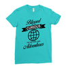 blessed are the curious for they shall have adventures Ladies Fitted T-Shirt