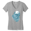 hip hop hibernation Women's V-Neck T-Shirt