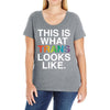 This Is What Trans Looks Like Ladies Curvy T-Shirt