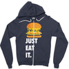 just eat it burger lover Zipper Hoodie