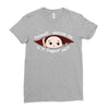 August Peeking Out Baby Boy Ladies Fitted T-Shirt