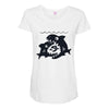 big shark little fish Maternity Scoop Neck T-shirt