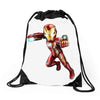 Iron Man Bleeding Edge Drawstring Bags