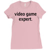 video game expert t shirt 3xl funny xbox ps3 nerdy geeky wii cod snipe Ladies Fitted T-Shirt