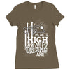 The Sky is not high as My Dreams are Ladies Fitted T-Shirt