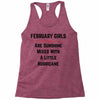 February girls Racerback Tank