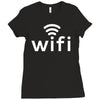 wifi Ladies Fitted T-Shirt