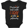 my favorite season is the fall of the patriarchy Baby Bodysuit