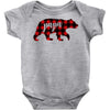 papa christmas bear Baby Bodysuit