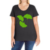 ginkgo leaves Ladies Curvy T-Shirt