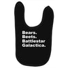bears, beets, battlestar galactica Baby Bibs