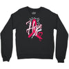 breast cancer awareness hope ribbon heart Crewneck Sweatshirt
