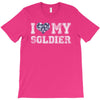 i love my soldier navy camouflage T-Shirt