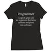 programmer an organism that turns caffeine and pizza into software t s Ladies Fitted T-Shirt