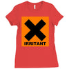 irritant symbol joke Ladies Fitted T-Shirt