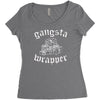 gangsta wrapper Women's Triblend Scoop T-shirt