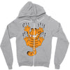 garfield scratching, ideal gift or birthday present funny Zipper Hoodie