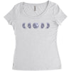 Moon Phases Women's Triblend Scoop T-shirt