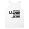U=U Undetectable = Untransmittable Tank Top