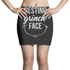 resting grinch face Mini Skirts