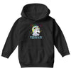 unicorns are born in february cute unicorn Youth Hoodie