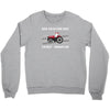 case ih red tractor boy comin' through Crewneck Sweatshirt