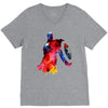full color V-Neck Tee