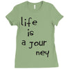life is a journey Ladies Fitted T-Shirt