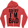 sorry i'm bad Zipper Hoodie