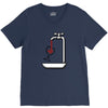 wine V-Neck Tee