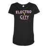 electro city Maternity Scoop Neck T-shirt