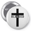 blessed cross Pin-back button