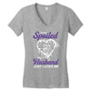 i'm not spoiled my husband just loves me Women's V-Neck T-Shirt