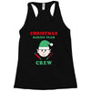 christmas baking team crew elf Racerback Tank