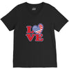 star spangled hammered V-Neck Tee