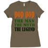 pop pop the man the myth the legend Ladies Fitted T-Shirt