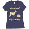 vacation, alpaca bag Ladies Fitted T-Shirt